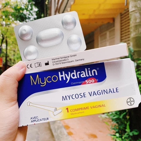Viên Đặt Phụ Khoa Mycohydralin siêu Hot-hàng nội địa Pháp-Hộp 1viên