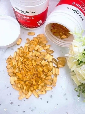 [Date T3.25] Viên uống Vitamin E Healthy Care sáng đẹp da ngừa lão hóa  500IU Của ÚC