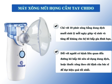 MÁY XÔNG MŨI HỌNG CHIDO NHẬT BẢN