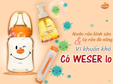 Nước rửa bình sữa Wesser