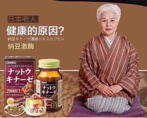 [Date 21.12.24] Viên uống Nattokinase 2000FU Orihiro Nhật Bản hỗ trợ đột quỵ ngừa tai biến mạch máu não 60 viên