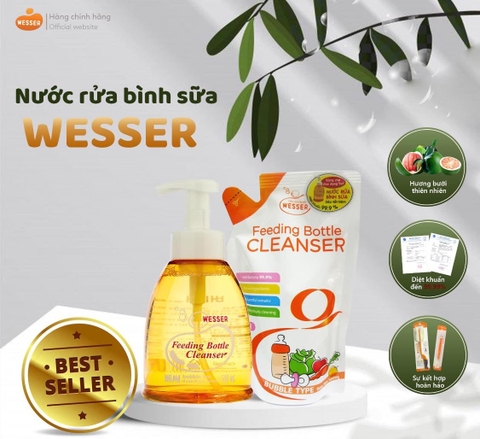 Nước rửa bình sữa Wesser