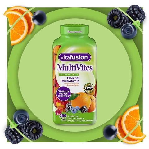 Kẹo dẻo vitamin tổng hợp Vitafusion MultiVites 260 viên