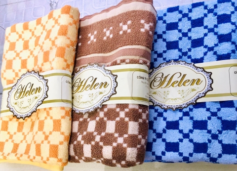 70cm*140cm - Khăn tắm cao cấp Helen cotton Tự nhiên - Bamboo sợi tre kháng khuẩn