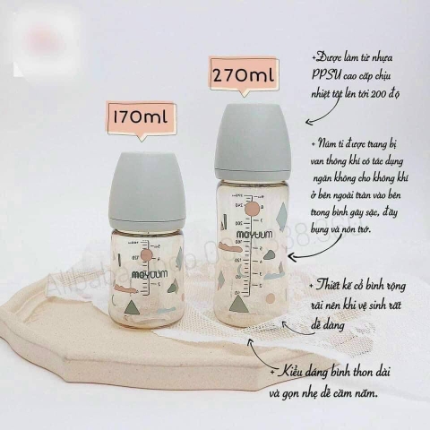 Bình Sữa Moyuum phiên bản đám mây 270ML