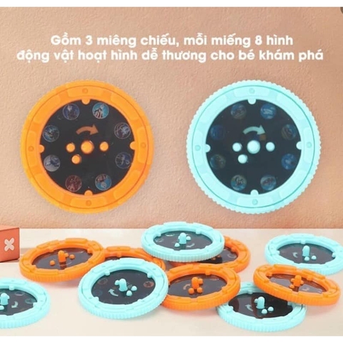 Đèn Pin chiếu hình  80 hình động vật ngộ nghĩnh cho bé