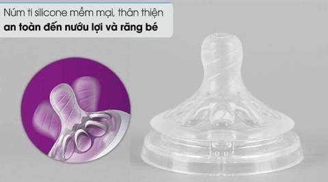 Bình sữa nhựa PP Philips Avent Flamingo cổ rộng mô phỏng tự nhiên 260ml bé từ 1M (SCF627/41)