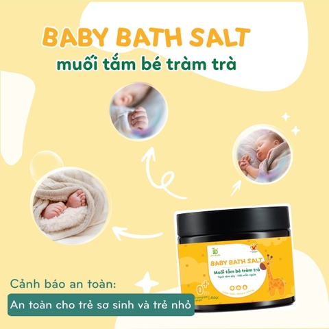 [Date T2.25] Muối Tắm Bé Tràm Trà Phòng Trị Rôm Sảy Bảo Nhiên