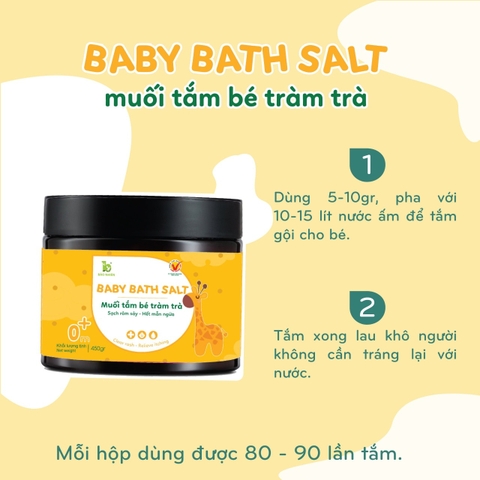 [Date T2.25] Muối Tắm Bé Tràm Trà Phòng Trị Rôm Sảy Bảo Nhiên
