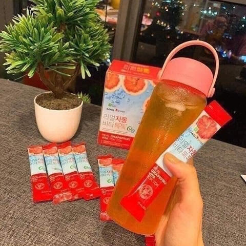 Nước Ép Bưởi Giảm Cân, Đẹp Da Sanga Real Grapefruit Vita [Hộp 30 gói]