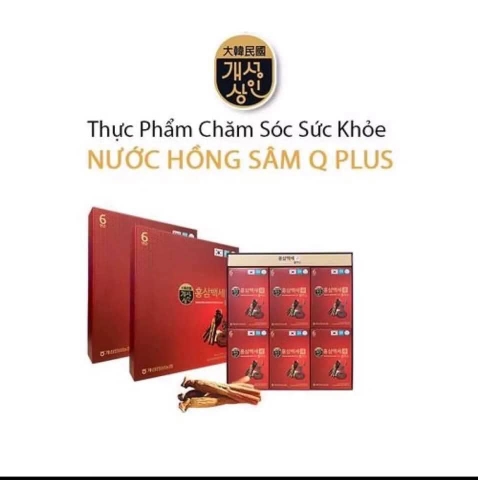 NƯỚC HỒNG SÂM NHUNG HƯƠU LINH CHI Q PLUS HÀN QUỐC