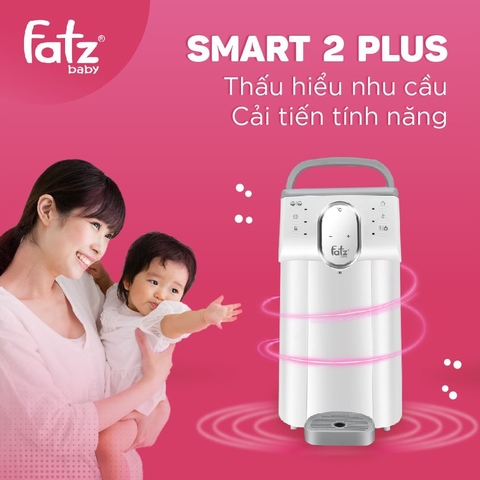 BÌNH ĐUN VÀ HÂM NƯỚC PHA SỮA THÔNG MINH FATZBABY - SMART 2 PLUS + - FB3818TN