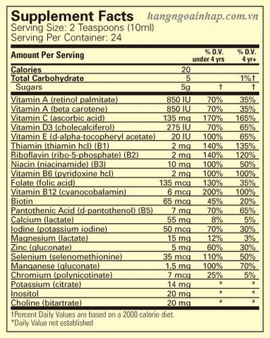 Vitamin Tổng Hợp ChildLife Multi Vitamin Mineral 237ml