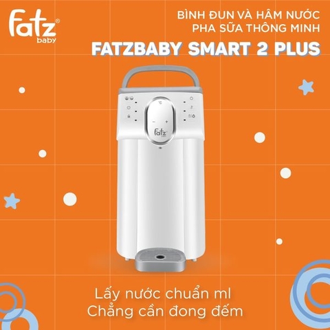 BÌNH ĐUN VÀ HÂM NƯỚC PHA SỮA THÔNG MINH FATZBABY - SMART 2 PLUS + - FB3818TN