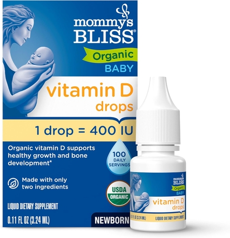 Vitamin D3 Hữu Cơ Mommy's Bliss Cho Trẻ Sơ Sinh: Giải Pháp Vàng Phát Triển Hệ Xương Khỏe Mạnh