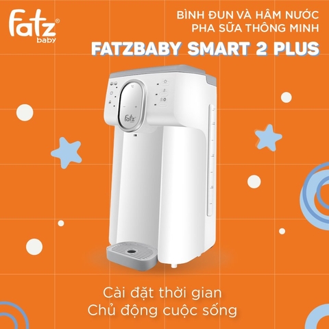 BÌNH ĐUN VÀ HÂM NƯỚC PHA SỮA THÔNG MINH FATZBABY - SMART 2 PLUS + - FB3818TN