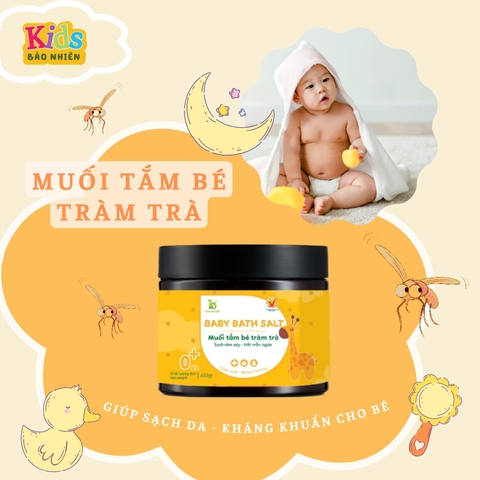 [Date T2.25] Muối Tắm Bé Tràm Trà Phòng Trị Rôm Sảy Bảo Nhiên