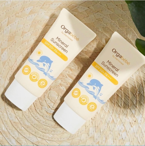 KEM CHỐNG NẮNG CHO BÉ ORGABEBE SPF 50+ PA+++