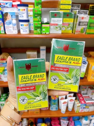 Dầu Khuynh Diệp Eagle Brand BST's Eucalyptus Oil PLUS + 25ml Singapore (Chuẩn USA) chống muỗi 8 tiếng