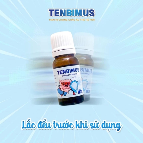 Men Vi Sinh 10 Chủng Tenbimus Bổ Sung Lợi Khuẩn Hỗ Trợ Hạn Chế Rối Loạn Tiêu Hóa Tăng Cường Sức Khỏe 2026 – Men Vi Sinh Tenbimus 10ml Nhập Khẩu Châu Âu Hỗ Trợ Cân Bằng Hệ Vi Sinh Đường Ruột Giảm Tiêu Chảy Táo Bón Nôn Trớ Khóc Dạ Đề Cho Trẻ Sơ Sinh Từ 0 Tháng An Toàn Không Đường Không Chất Bảo Quản Chính Hãng Giá Rẻ
