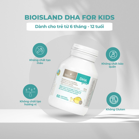Bio Island DHA Cho Trẻ Em – Hỗ Trợ Sức Khỏe Não Bộ Và Hệ Thần Kinh Tốt Nhất 2025