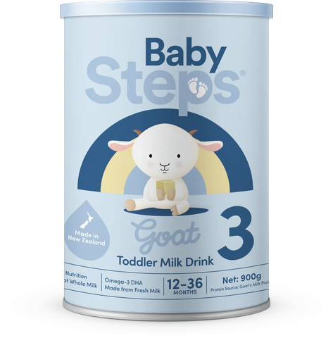 Sữa Dê Baby Steps Số 3 Lon 900g Cho Trẻ Từ 12 Tháng Trở Lên Dị Ứng Đạm Sữa Bò 2026 – Sữa Dê Baby Steps Không Đạm Sữa Bò Không Lactose An Toàn Tăng Cân Hỗ Trợ Tiêu Hóa Miễn Dịch Chính Hãng New Zealand 