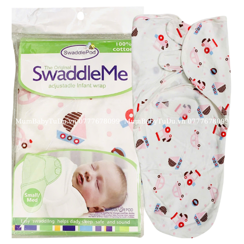 Chăn Ủ Kén Summer Infant SwaddleMe Cotton Cho Bé Sơ Sinh
