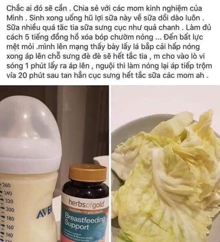 Viên Uống Lợi Sữa Herbs of Gold Breastfeeding Support Hộp 60 viên Úc