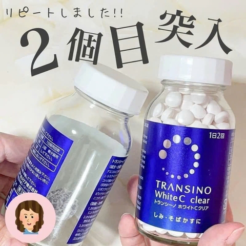 [Date T5.25] Viên Uống Transino White C Trắng Da Giảm Nám 120 Viên Nhật Bản
