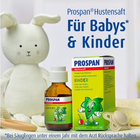 Siro ho điều trị viêm phế quản, tiêu đàm Prospan Đức 100ml