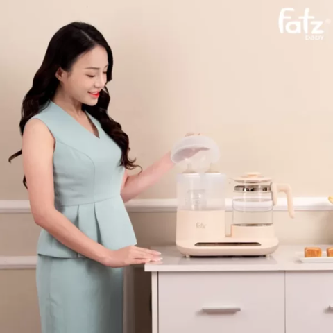 Máy đa năng điện tử (tiệt trùng/sấy khô/hâm sữa/hấp/hầm cháo chậm/đun & hâm nước) Multimax 11 Fatzbaby