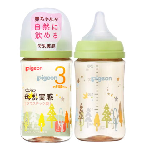 Bình sữa Pigeon PPSU Plus thế hệ III phiên bản Nội Địa Nhật Hình Cây 240ml