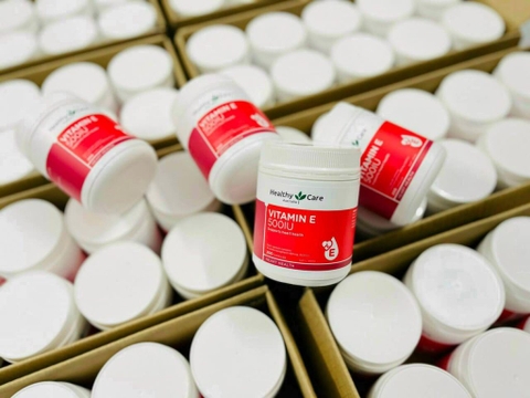 [Date T3.25] Viên uống Vitamin E Healthy Care sáng đẹp da ngừa lão hóa  500IU Của ÚC