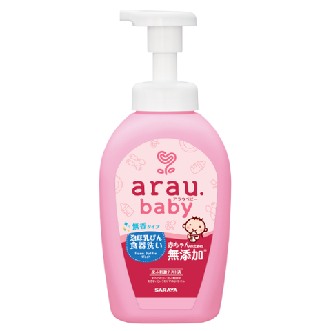Nước rửa bình sữa Arau Baby Nhật Bản chiết xuất từ thảo mộc dạng bọt an toàn cho bé chai 500ml