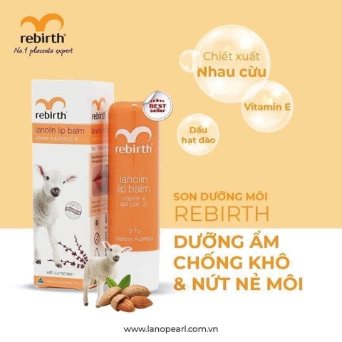 Son dưỡng môi nhau thai cừu Thỏi mẫu mới