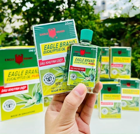 Dầu Khuynh Diệp Eagle Brand BST's Eucalyptus Oil PLUS + 25ml Singapore (Chuẩn USA) chống muỗi 8 tiếng