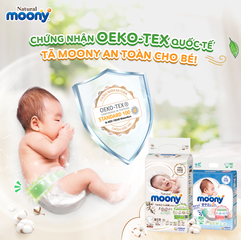 Bỉm tã quần Moony Natural bông hữu cơ các size