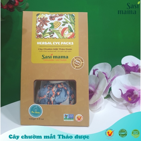 Cây Muối chườm mắt Thảo Dược 100gr Sasi Mama - Giảm thâm quầng mắt , Thư giãn Bảo Nhiên