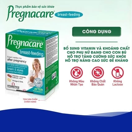 Vitabiotics Pregnacare Breast-Feeding Viên Uống Dành Cho Phụ Nữ Sau Sinh Hộp 56 Viên + 28 Viên Nang 2026 – Pregnacare Breast-Feeding Bổ Sung Vitamin Khoáng Chất Omega-3 DHA Hỗ Trợ Mẹ Sau Sinh Cho Con Bú Sức Khỏe Mẹ Khỏe Bé Phát Triển Toàn Diện Não Bộ Miễn Dịch An Toàn Không Gluten Không Lactose Chính Hãng Anh Giá Rẻ