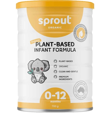 Sữa Sprout Organic Plant Based Toddler Drink 700g Cho Bé Từ 0-12 Tháng Dị Ứng Đạm Sữa Bò