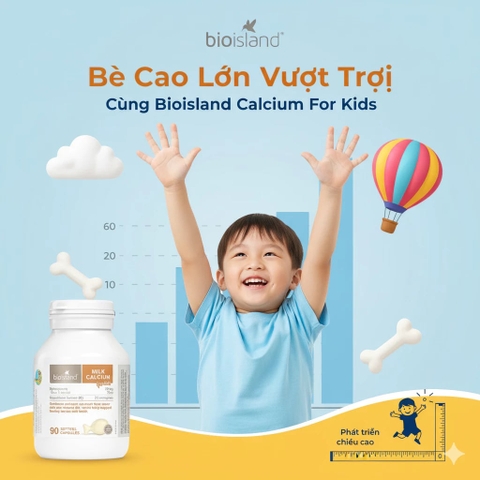 Sữa Canxi Bio Island For Kids – Bổ Sung Canxi Từ Sữa Bò Và Vitamin D3 Cho Trẻ Sơ Sinh Và Trẻ Nhỏ Xương Răng Khỏe Mạnh