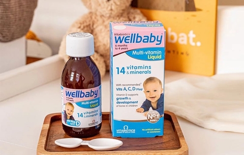 Siro Bổ Sung Vitamin Tổng Hợp Wellbaby Multi-Vitamin Liquid 150ml 2026 – Wellbaby 14 Loại Vitamin & Khoáng Chất Hỗ Trợ Phát Triển Toàn Diện Tăng Cường Miễn Dịch Trí Não Xương Răng Cho Bé Từ 6 Tháng Đến 4 Tuổi Chính Hãng Anh 
