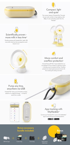 MÁY HÚT SỮA THẾ HỆ MỚI MEDELA FREESTYLE FLEX BREAST PUMP