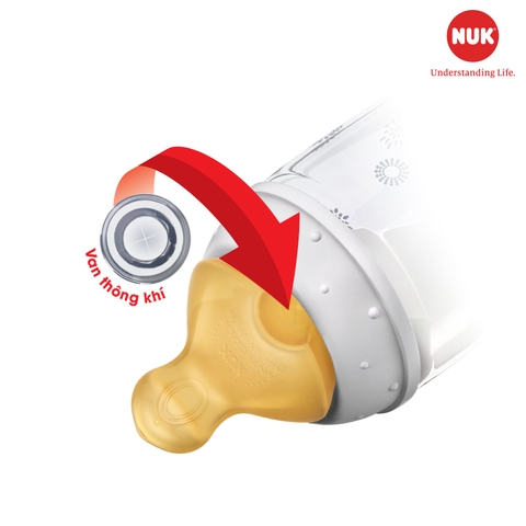 Set 2 Núm Ti NUK Premium Choice+ Cao Su S1– M cho bé từ 0-6 tháng