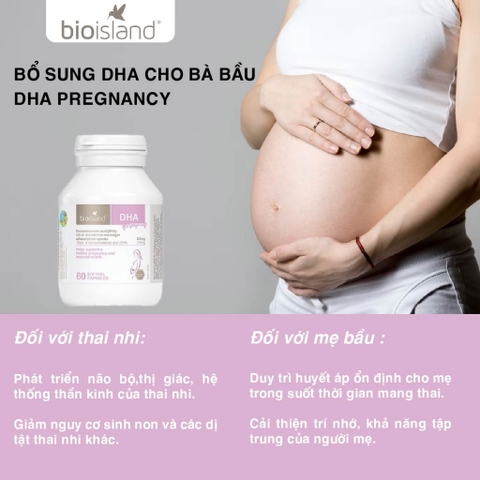 Vitamin BioIsland DHA Cho Mẹ Bầu Hộp 60 Viên (Úc)