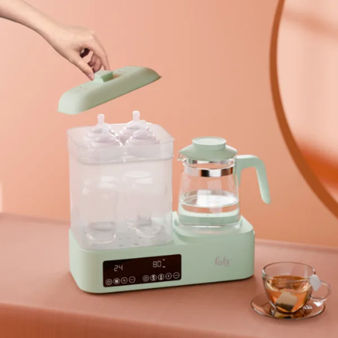 Máy đa năng điện tử (Tiệt trùng/ Sấy khô/ Hấp/ Làm sữa chua/ Đun & Hâm nước) Multimax 10 Fatzbaby