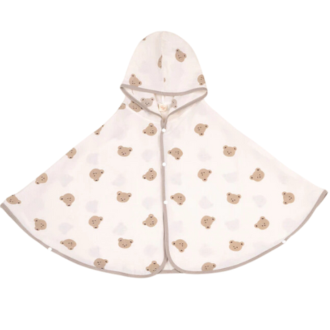 Áo choàng chống nắng Royal Monogram chất vải xốp đũi 1 lớp viền cúc thoáng mát cho 0-4 tuổi