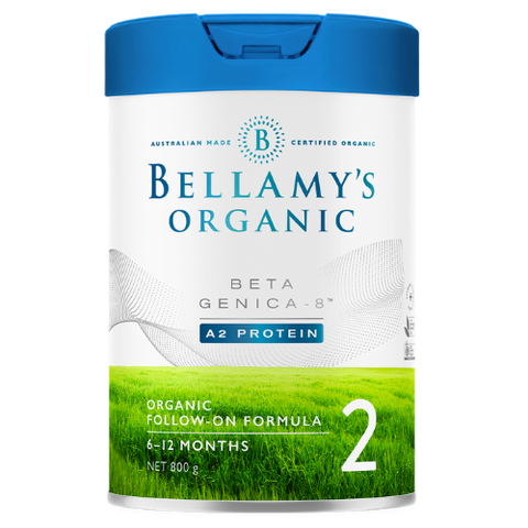 Sữa Hữu Cơ Bellamy’s Organic Beta Genica-8™ số 2 (Đạm A2) cho bé từ 6-12 tháng Hộp 800g