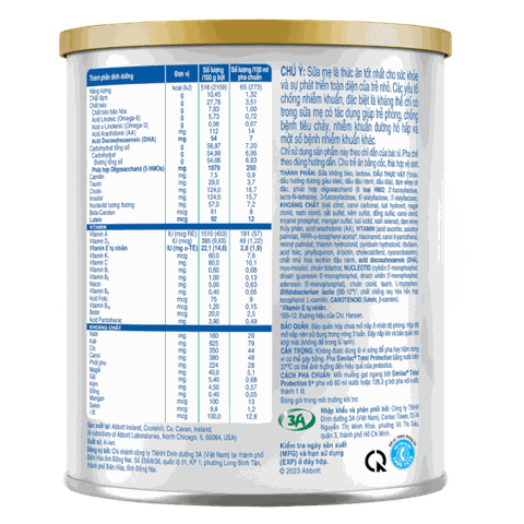 Sữa bột Similac Total Protection 0+ 380g cho trẻ sinh mổ có nguy cơ miễn dịch kém (0 - 12 tháng)