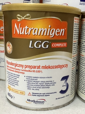 Sữa Công Thức Nutramigen Hypoallergenic LGG Cho Bé Từ 12 Tháng Tuổi Trở Lên 2026 – Nutramigen 3 LGG Complete Không Đạm Sữa Bò Không Lactose An Toàn Tăng Cân Hỗ Trợ Tiêu Hóa Miễn Dịch Với Probiotic LGG Chính Hãng Mead Johnson Mỹ Giá Rẻ Cho Trẻ Dị Ứng Đạm Sữa Bò